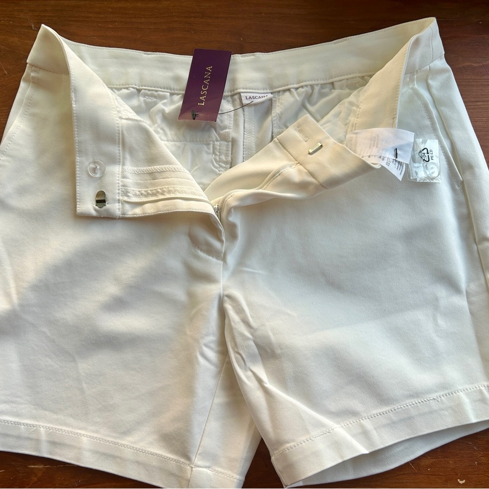 White 5” Shorts Classic Cotton Blend with side pockets